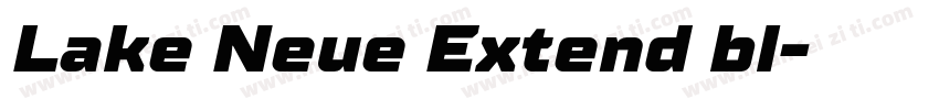Lake Neue Extend bl字体转换